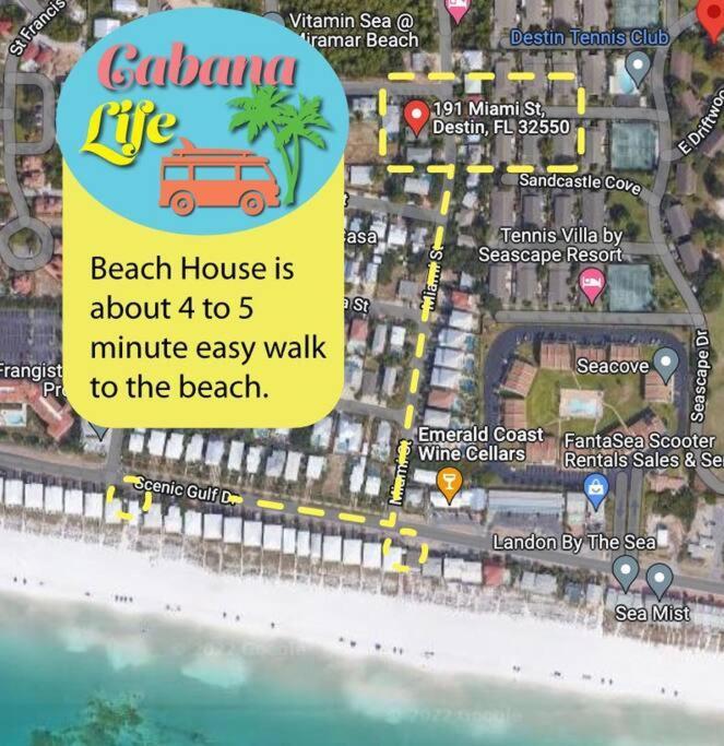 Private Beach Access, Fenced Yard & Pet Friendly, Pool, Cabana Life Beach House Destin Dış mekan fotoğraf